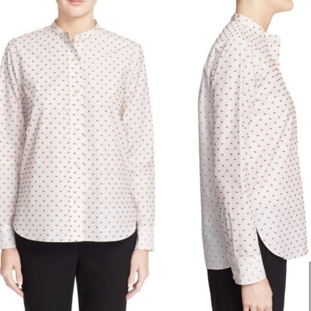 Helmut Lang Fil Coupe Cotton Blouse S